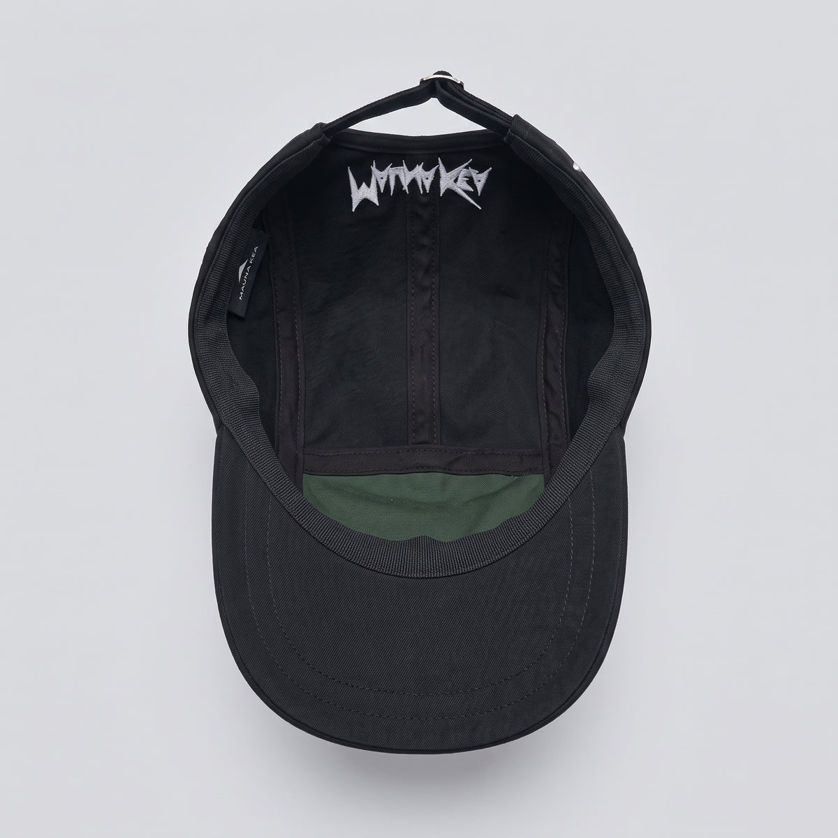 Lace-Up Detail Black Cap