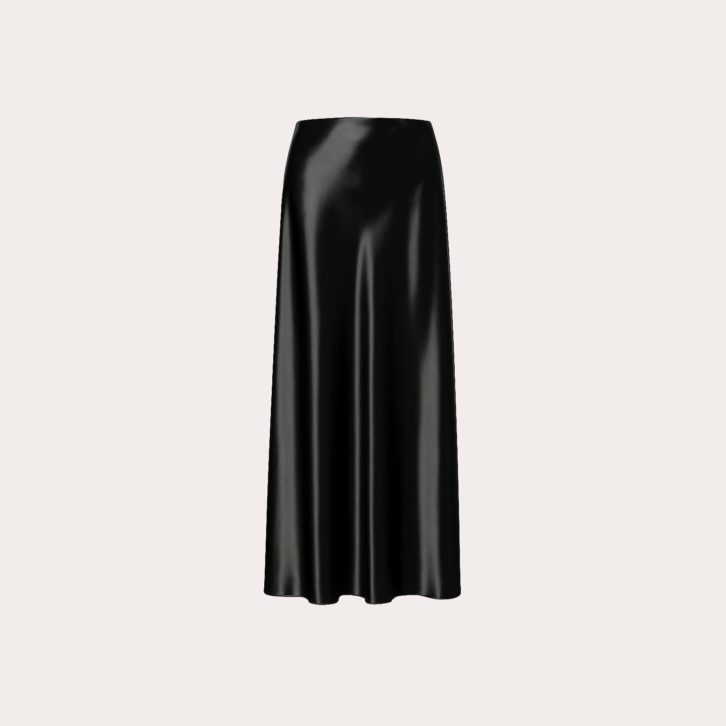 BLOUSE/SKIRT SET-Glossy Satin