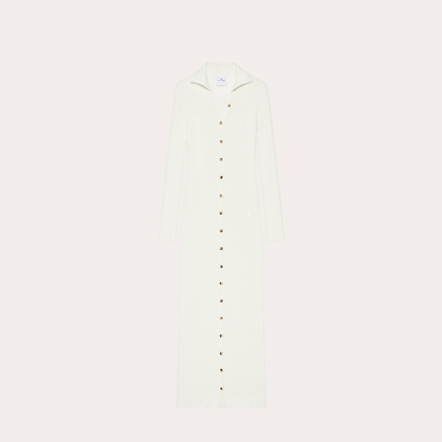 LIGHT RIB CARDIGAN LONG DRESS