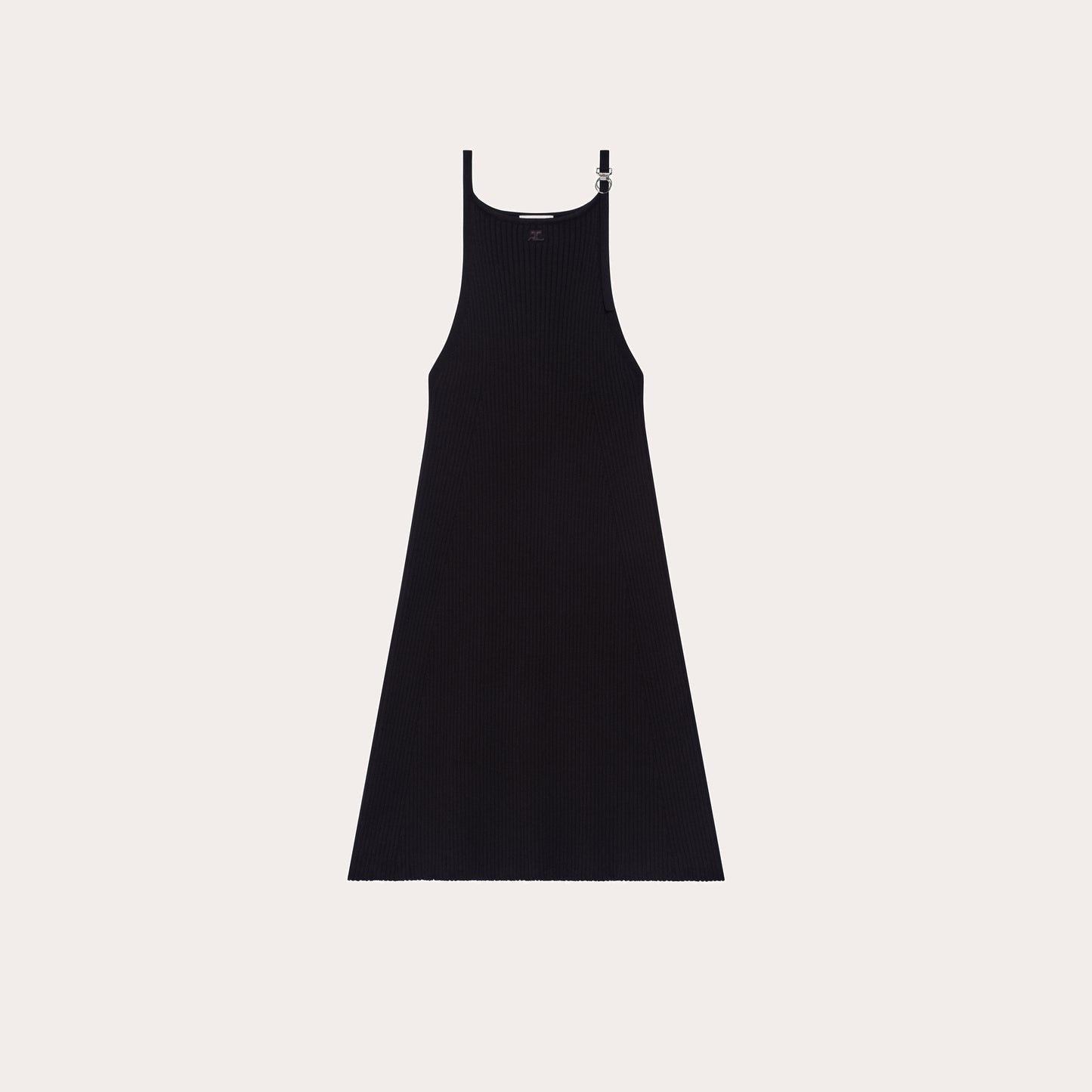 BUCKLE RIB KNIT DRESS