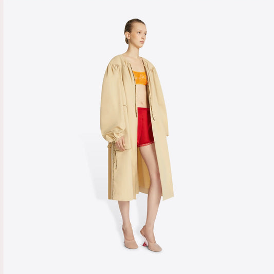 Lightweight Drawstring Coat