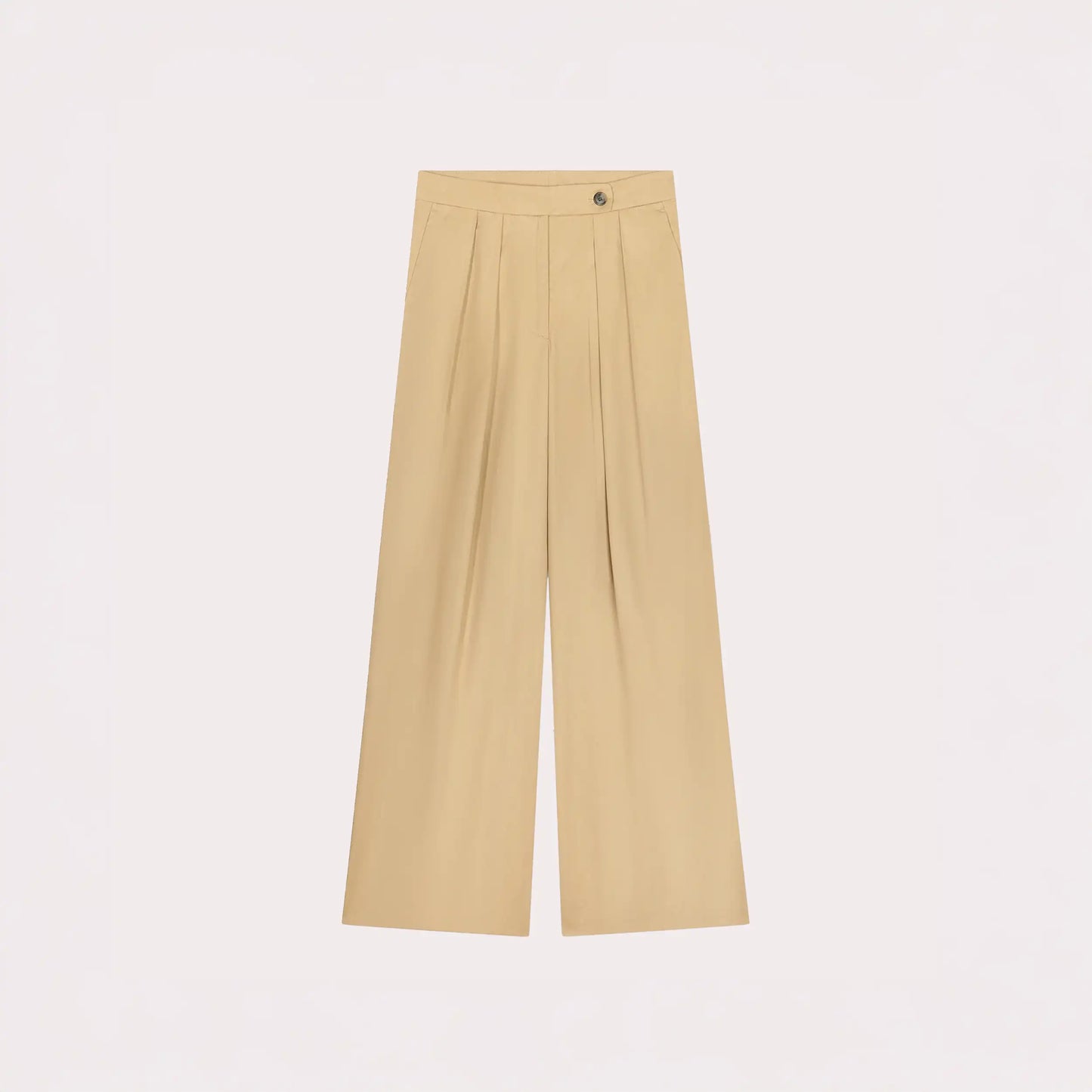Wide pleated pants