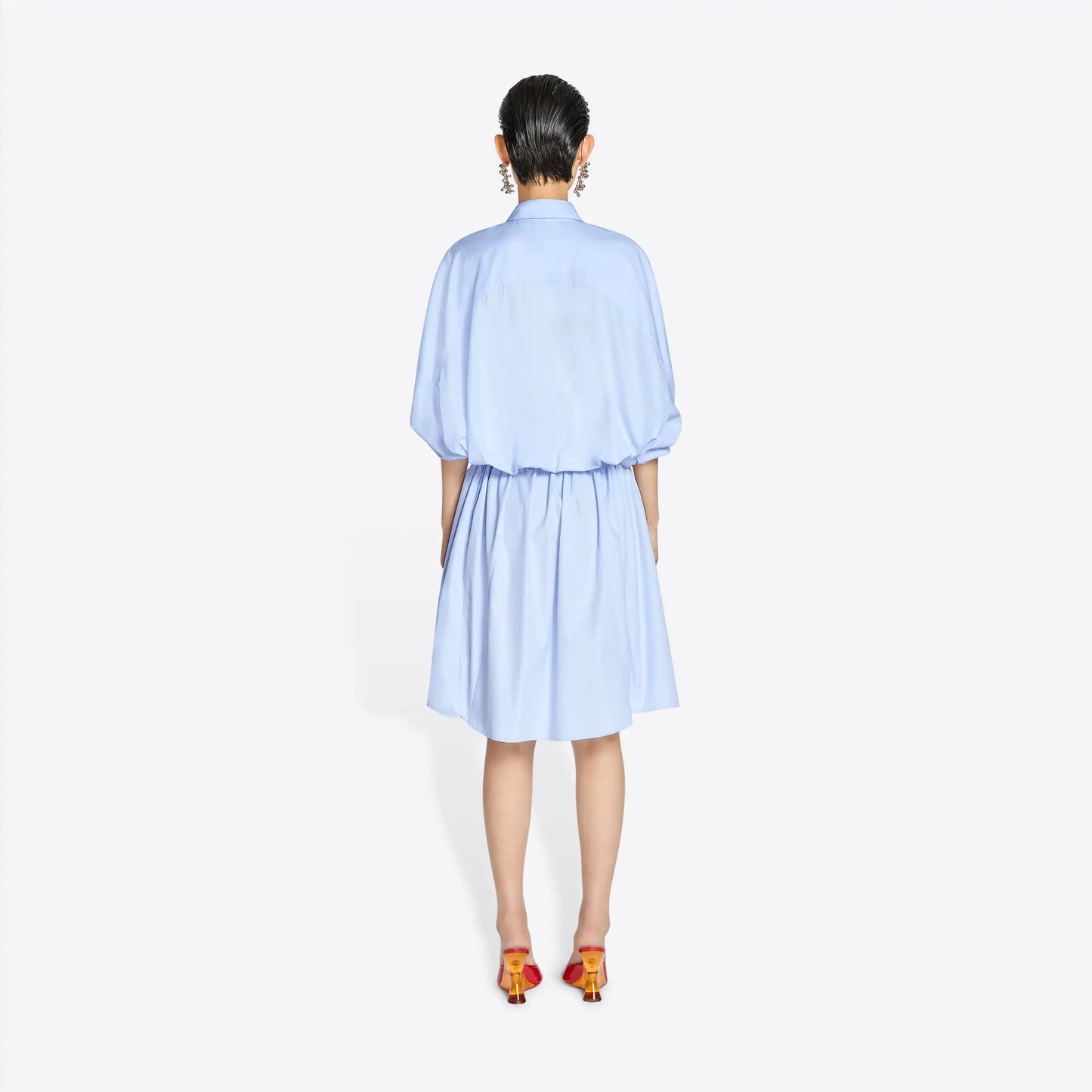 Belted shirt dress