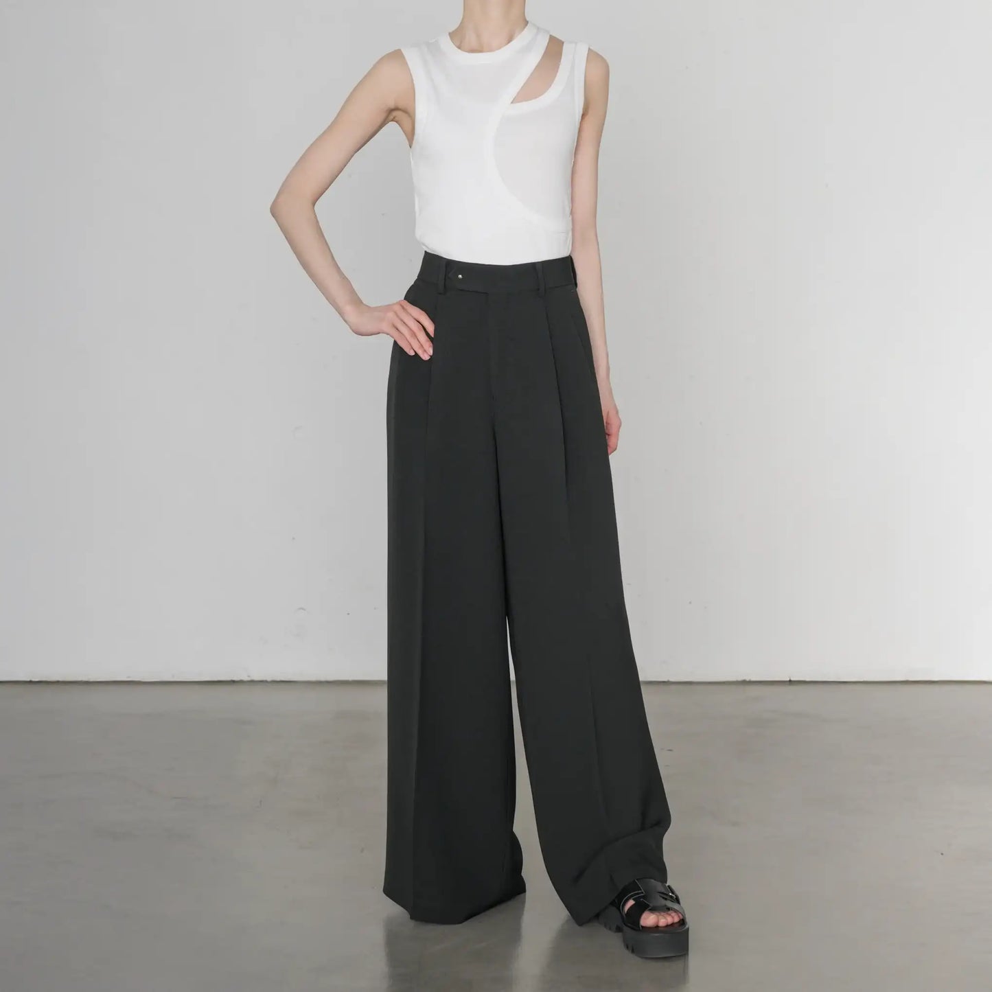 VIYELLA WIDE LEG PANTS