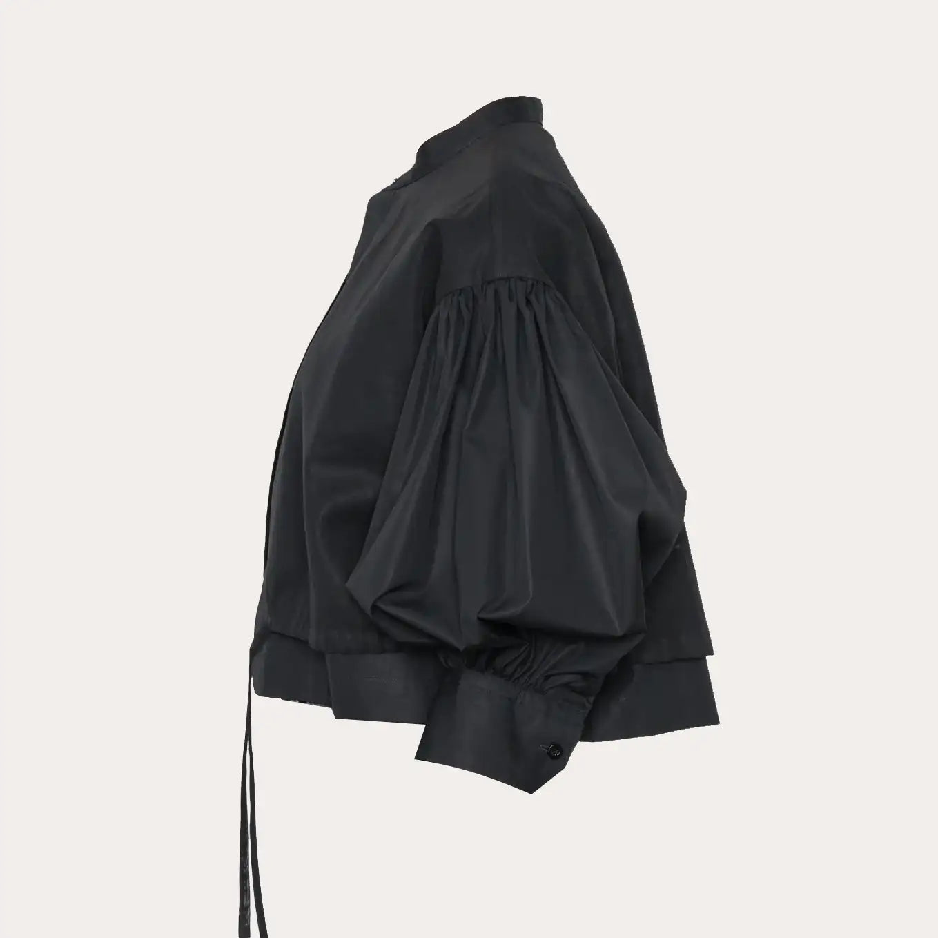 Cotton Balloon Sleeve Blouse