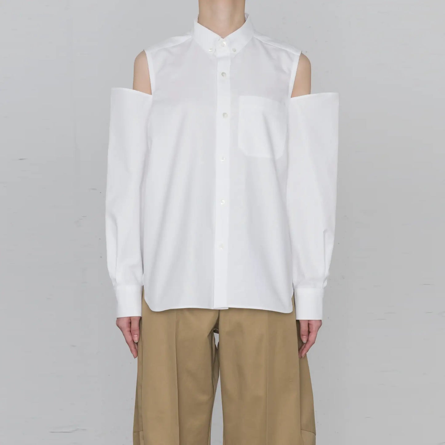 White button-up shirt