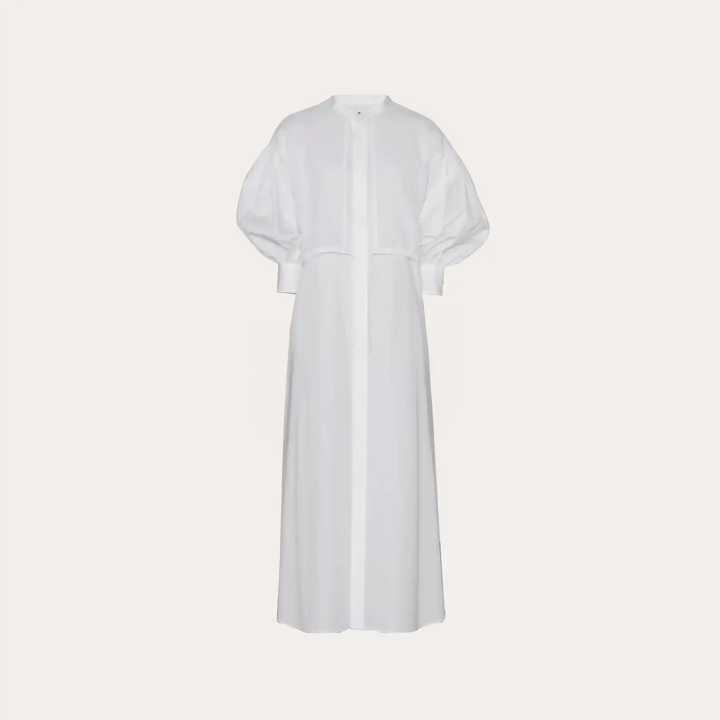 Cotton Balloon Sleeve Dress