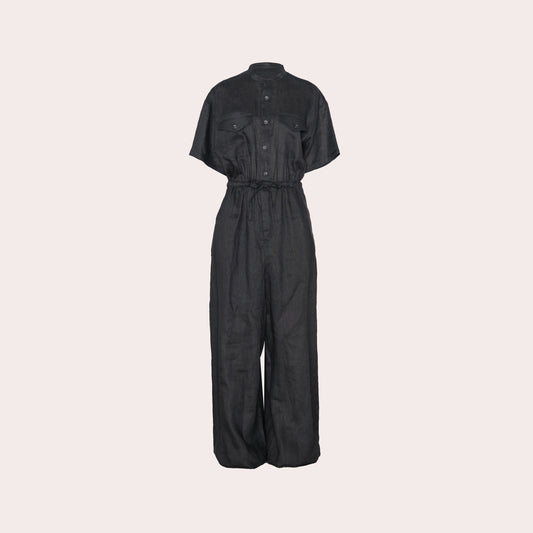 Linen Jumpsuit (Short Sleeve)