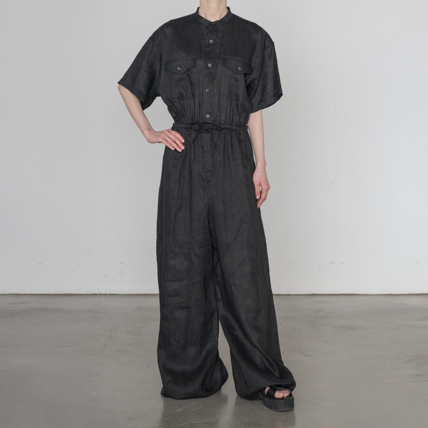Linen Jumpsuit (Short Sleeve)