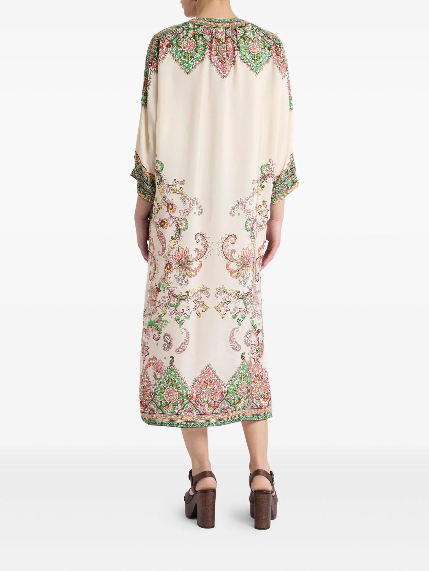 Midi dress with print