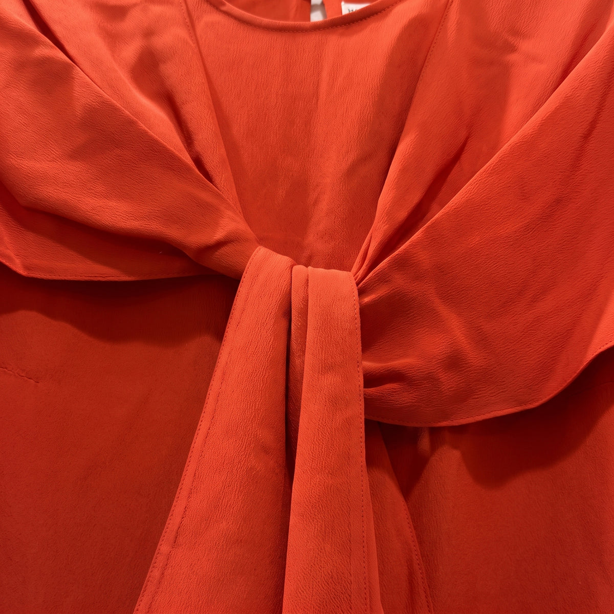 NATAN Draped Tie-Front Red Blouse - view 6