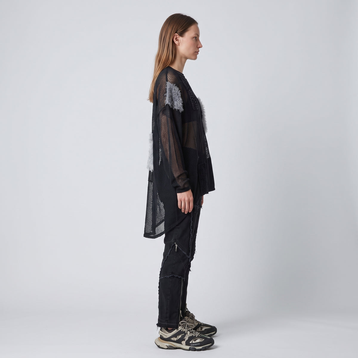 Deconstructed Patchwork Knit Top
