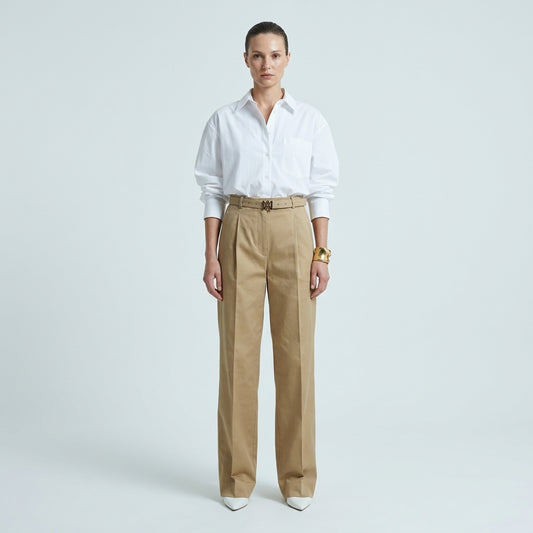 NATAN Belted Tailored Wide-Leg Trousers - view 2