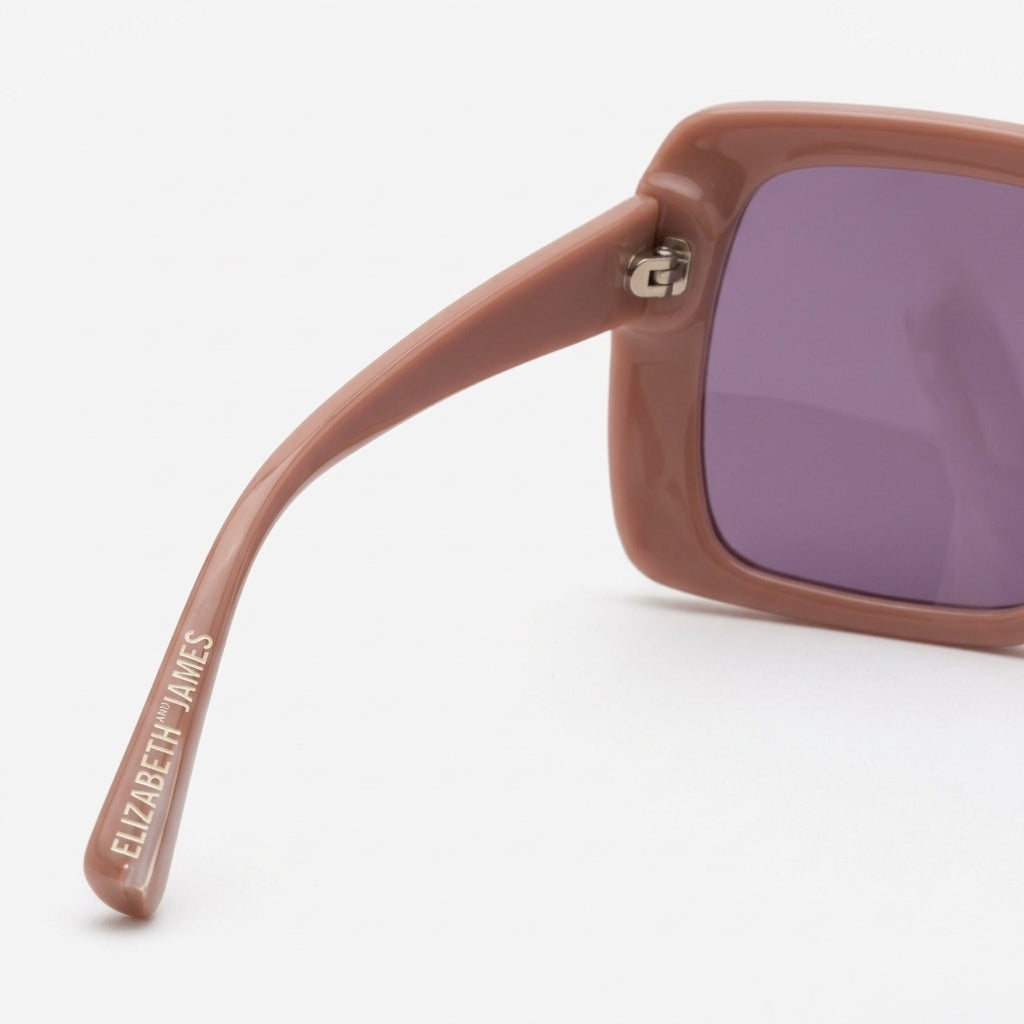 Retro Pink Square Sunglasses