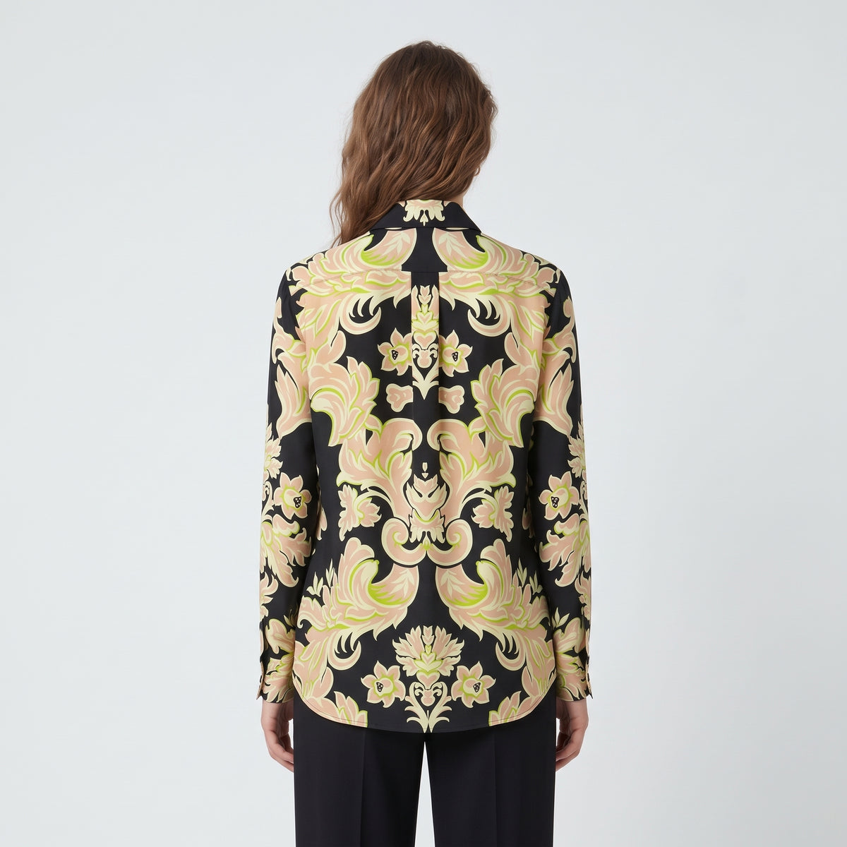 ETRO Black Baroque Floral Printed Shirt - view 6