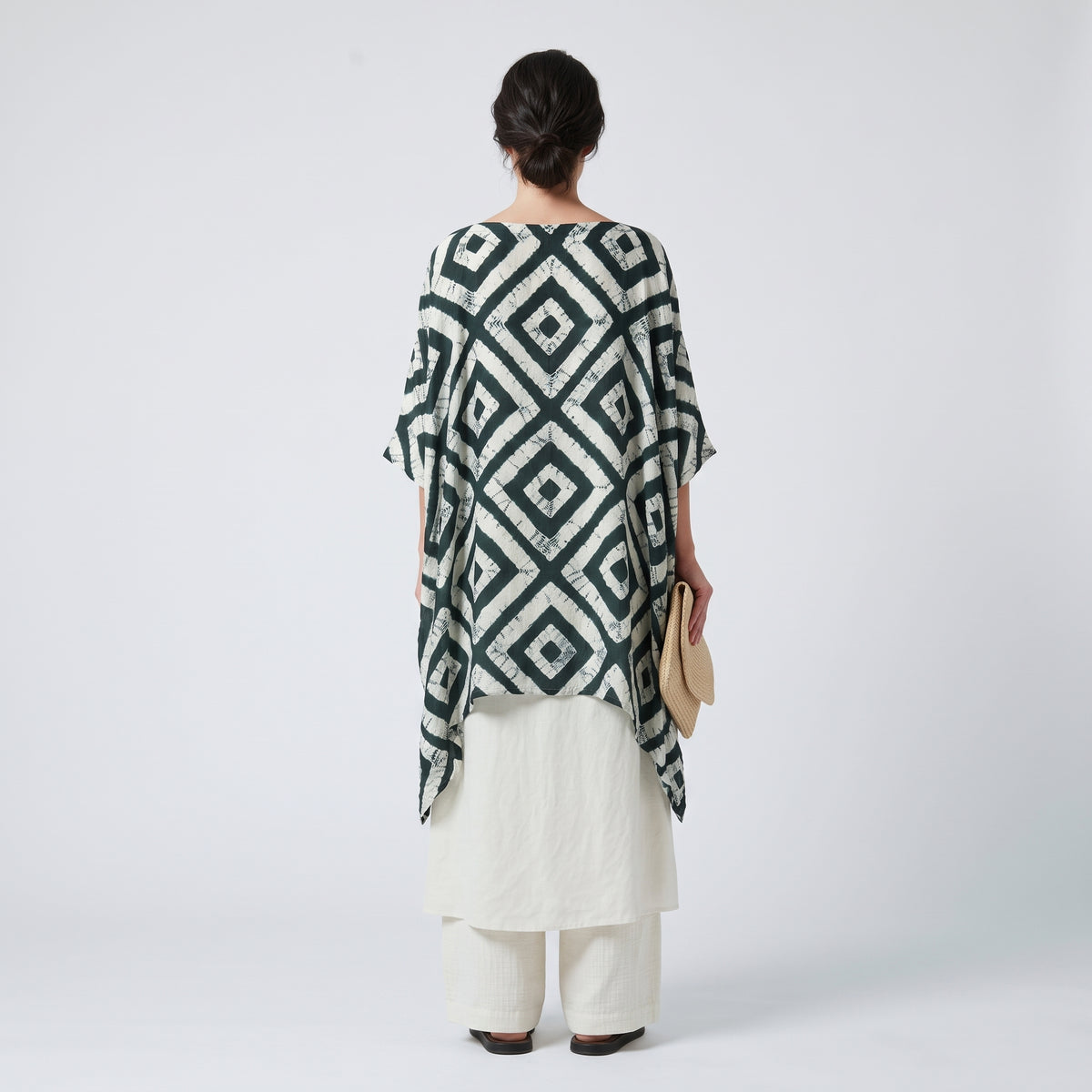 ESKANDAR Diamond Shibori Oversized Top - view 5