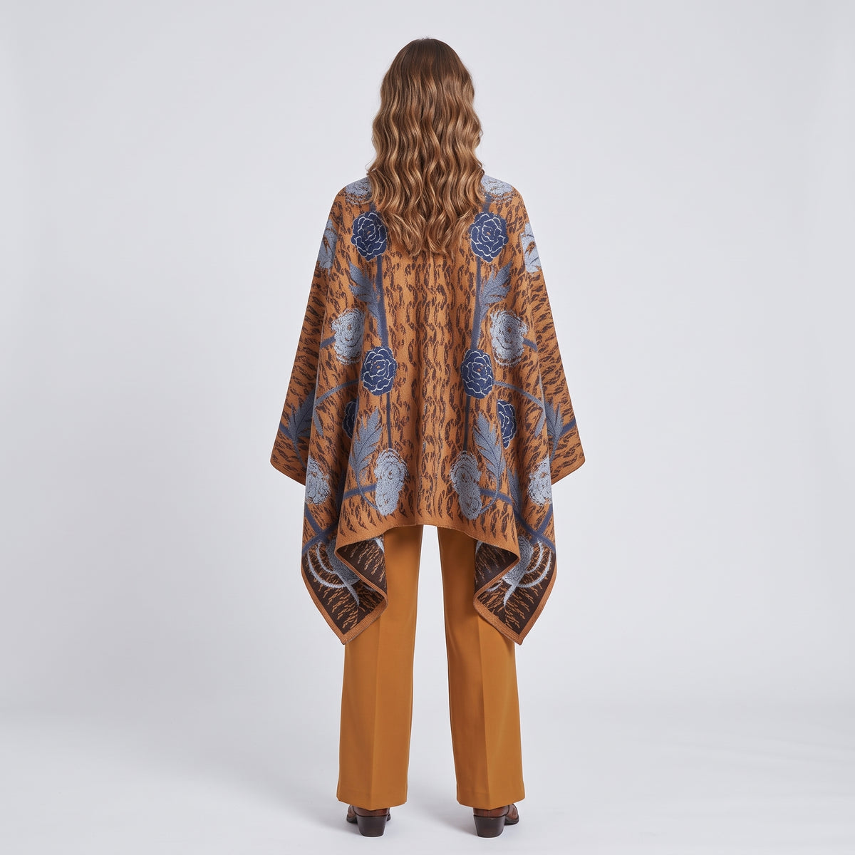 ETRO Floral Jacquard Knit Cape - view 5