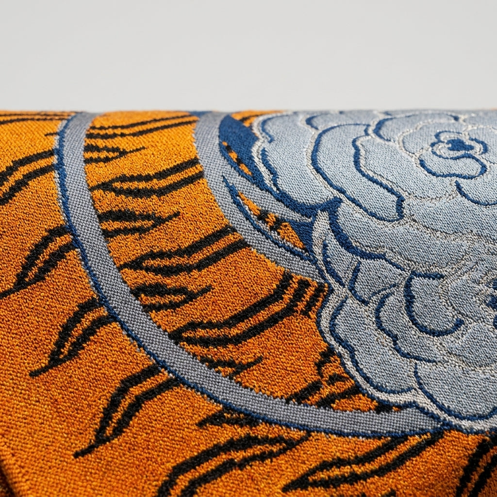 Floral Jacquard Silk Pocket Square