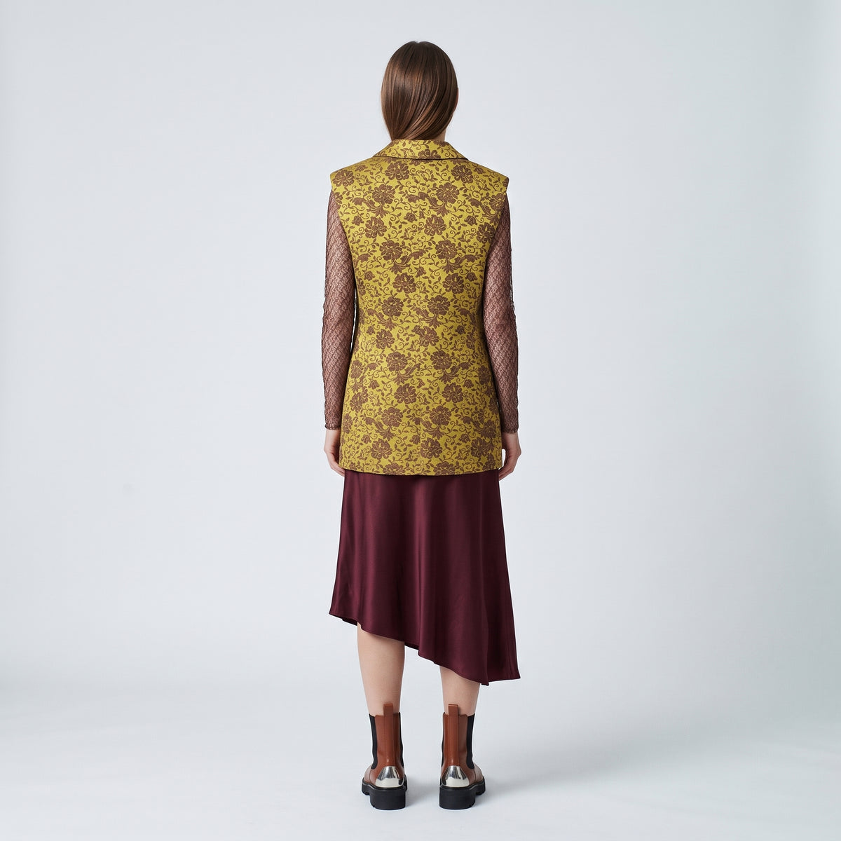 DRIES VAN NOTEN Floral Jacquard Tailored Vest - view 5