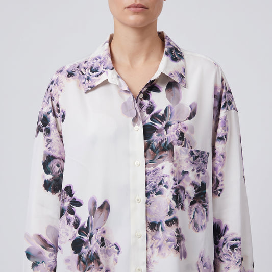 MARTIN Floral Print Long Sleeve Shirt - view 2