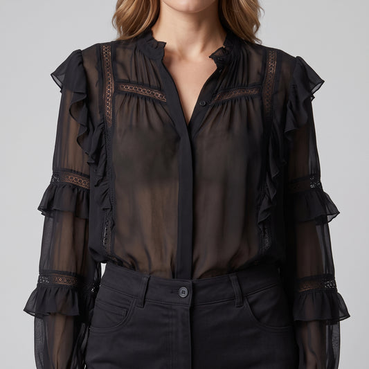 ALBERTA FERRETTI Tailored Straight Leg Black Trousers - view 2