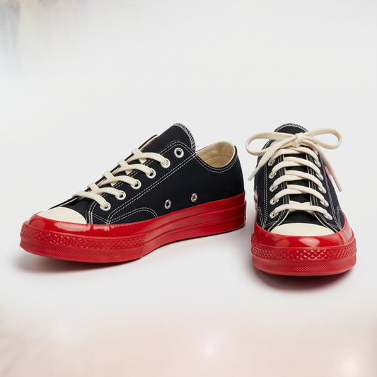 Low-Top Red Sole Sneakers