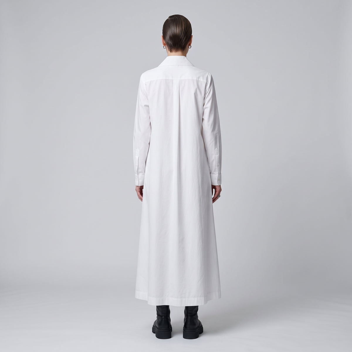 NOIR KEI NINOMIYA White Collar Chain Shirt Dress - view 5