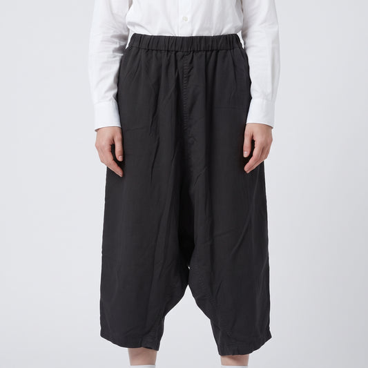 CDG SHIRT Black Drop Crotch Cropped Pants - view 2