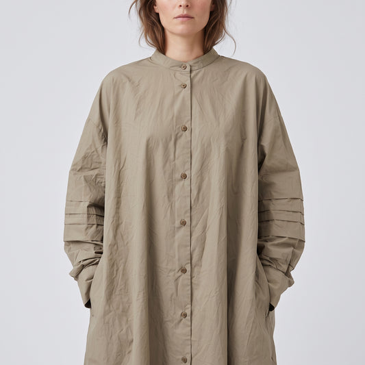 CASEY CASEY Pleated Sleeve Shirt Dress - view 2
