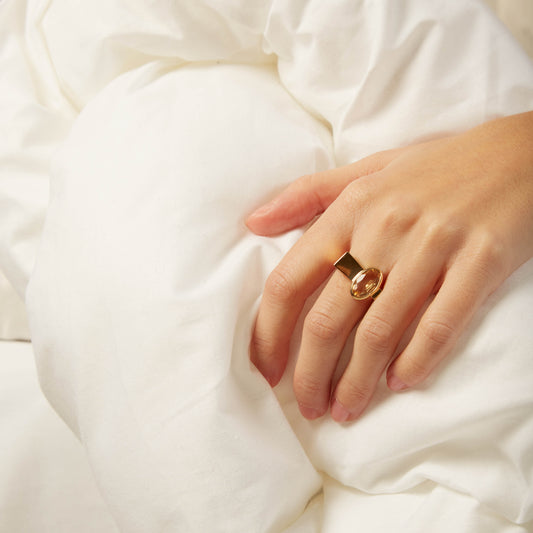 TRAPECIO AMETHYST RING