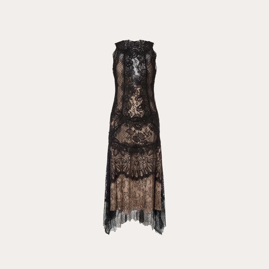Lace longuette dress