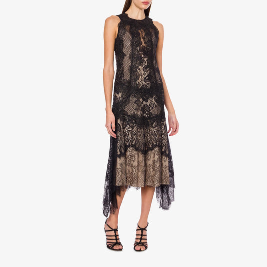 Lace longuette dress