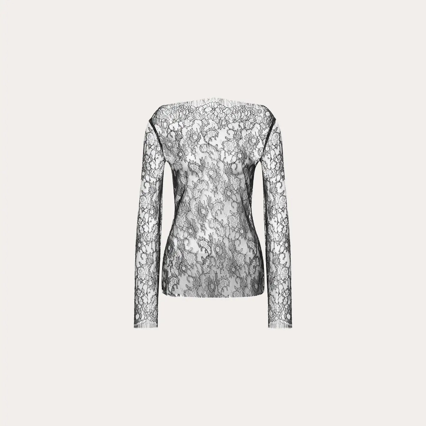 See-through lace top