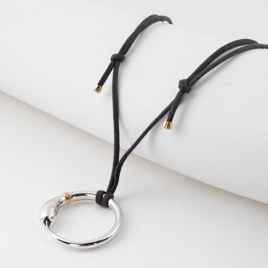 Serpent Ring Pendant Necklace