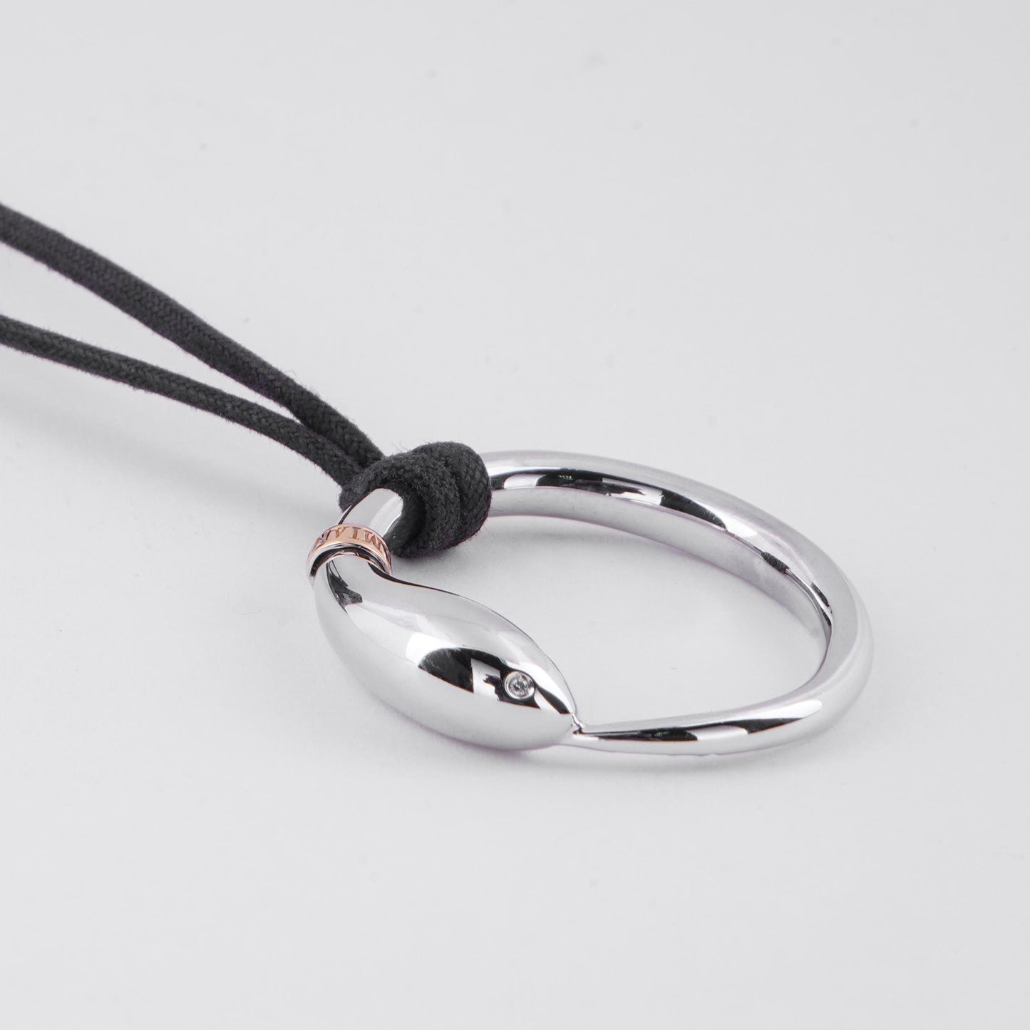 Serpent Ring Pendant Necklace