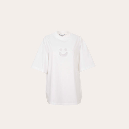 White Smiley Tee
