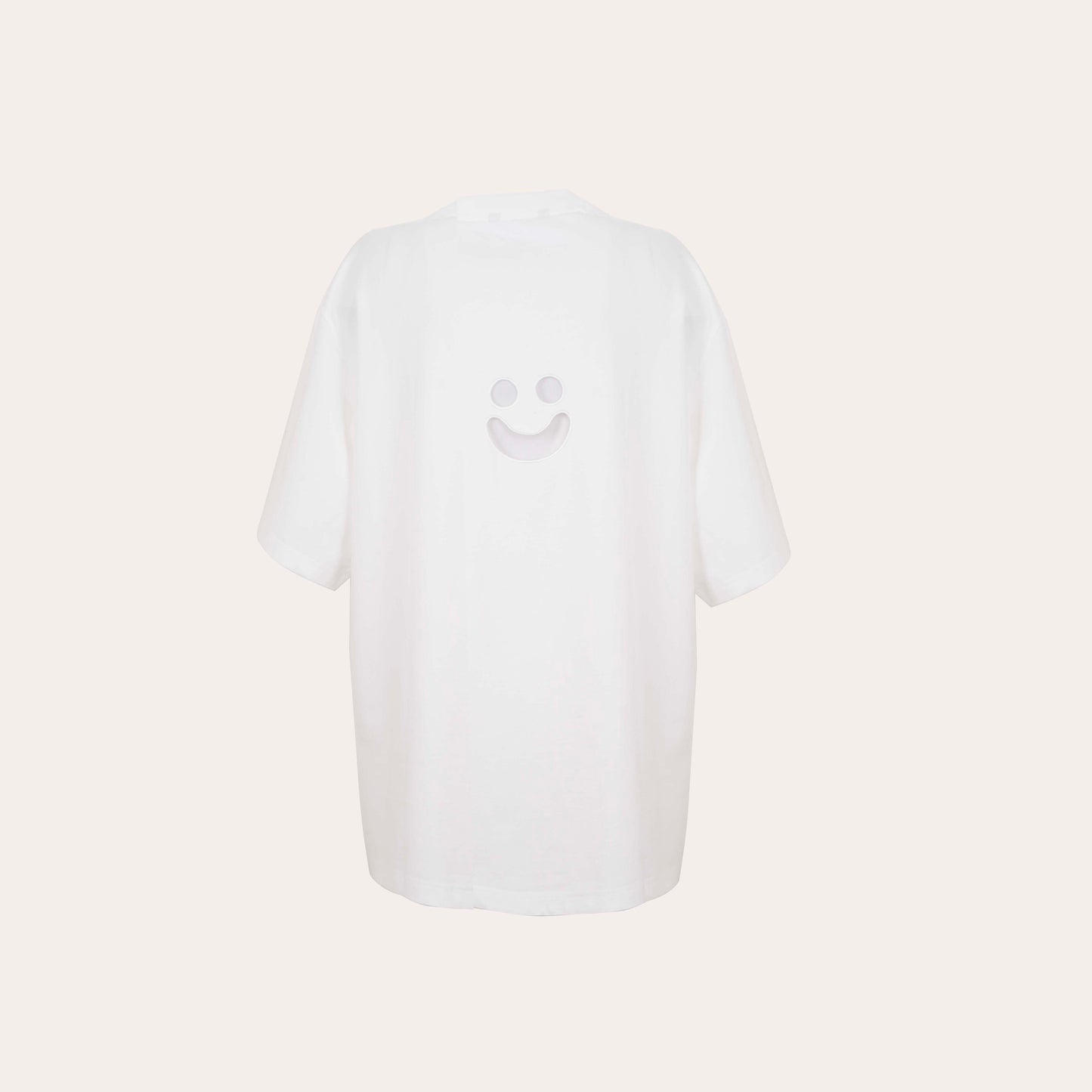 White Smiley Tee