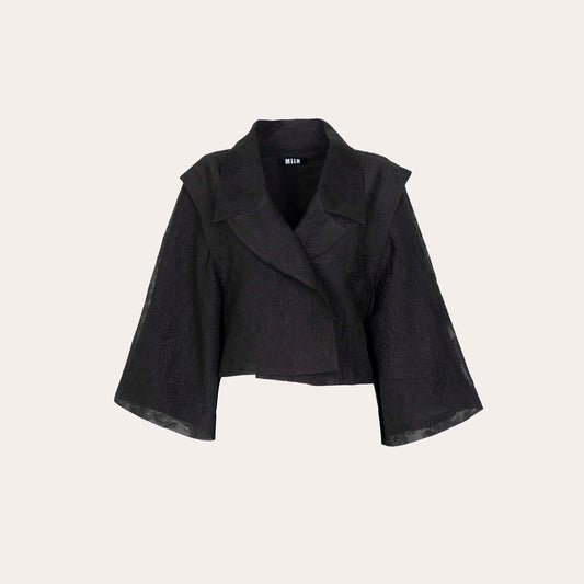 Black Textured Jacket