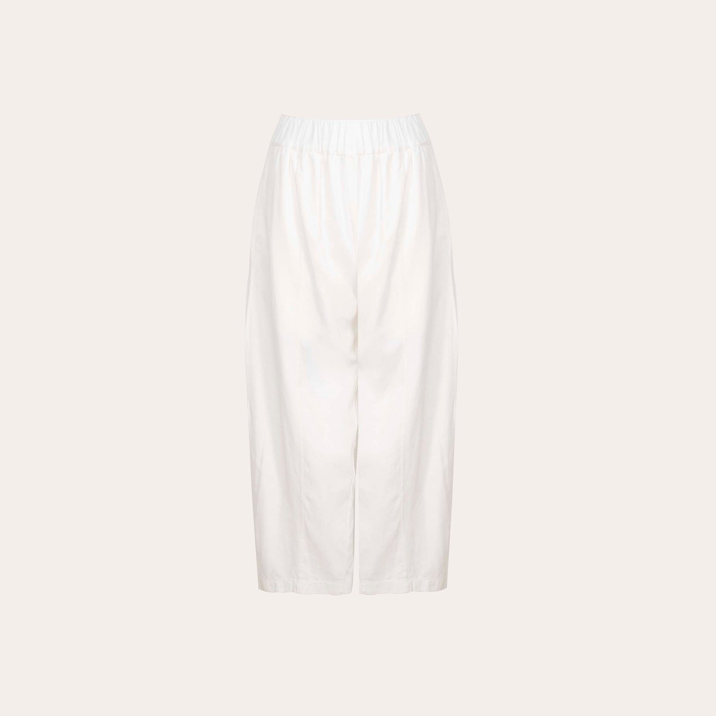 WHITE FLOWER PATTERN HAND-PAINTED GABARDINE COAT AND PANTS (set)
