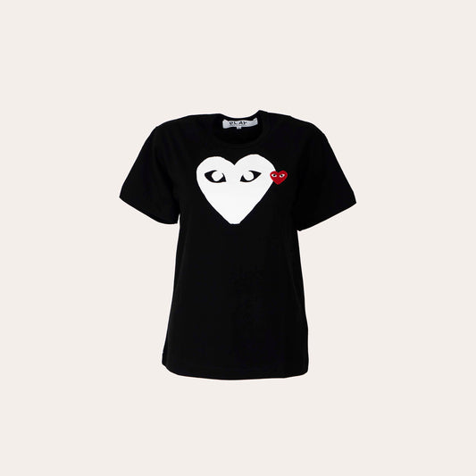 Black white big heart