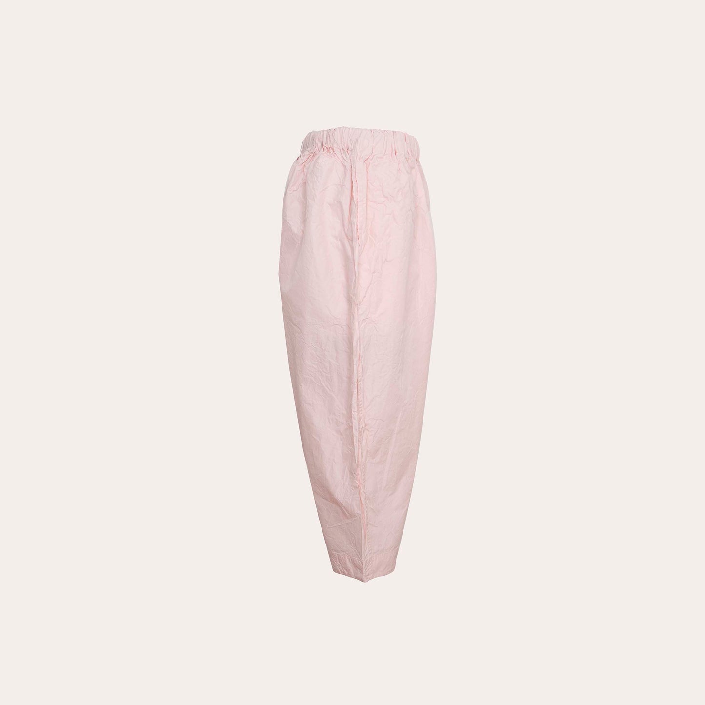 Refined cotton-silk blend pants