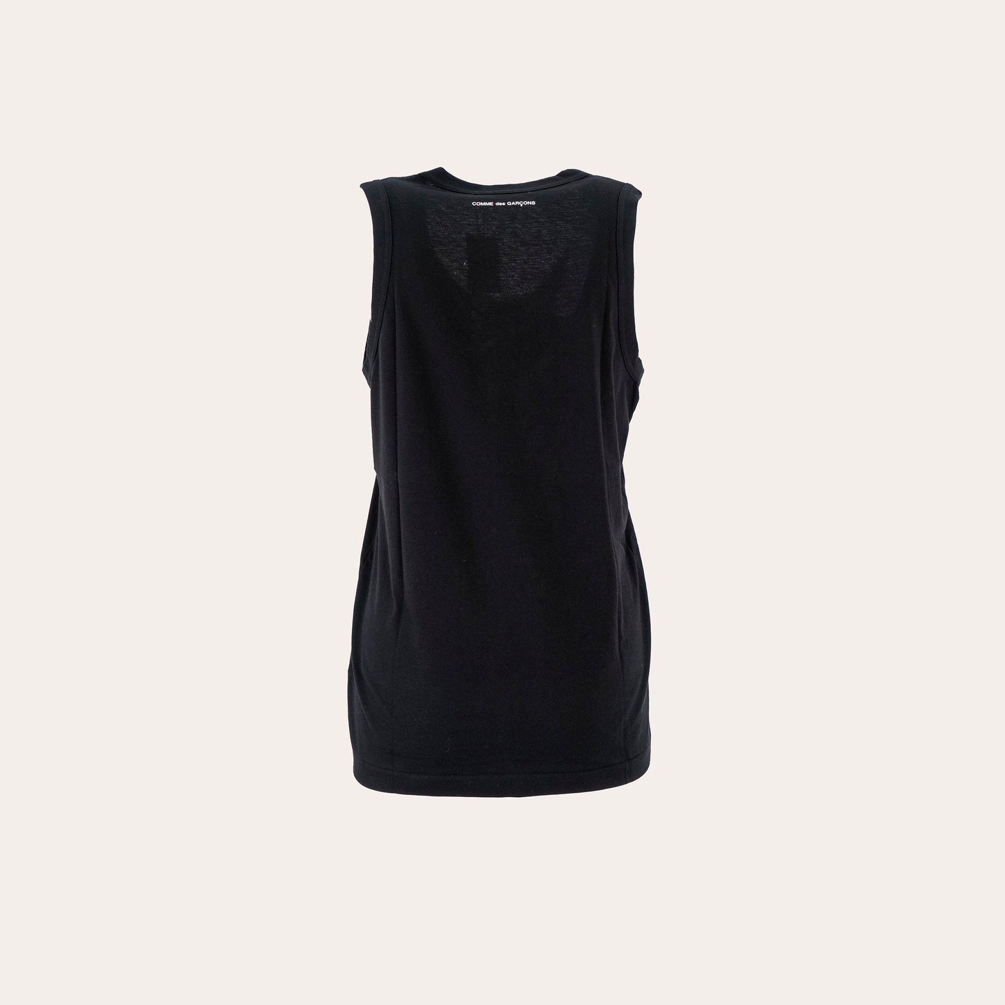 Classic Black Cotton Sleeveless Topton