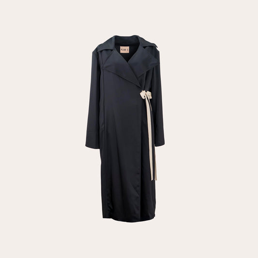 Satin Trench Coat