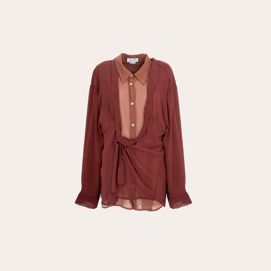 DRAPED GEORGETTE DOUBLE