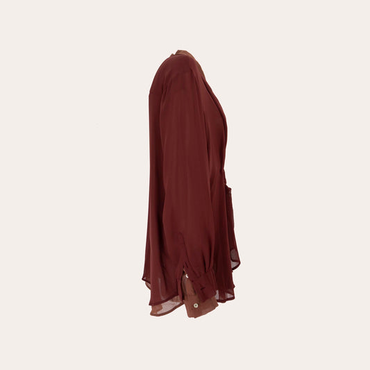 DRAPED GEORGETTE DOUBLE