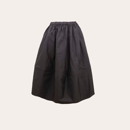 BLACK MAXI VOLUME SKIRT
