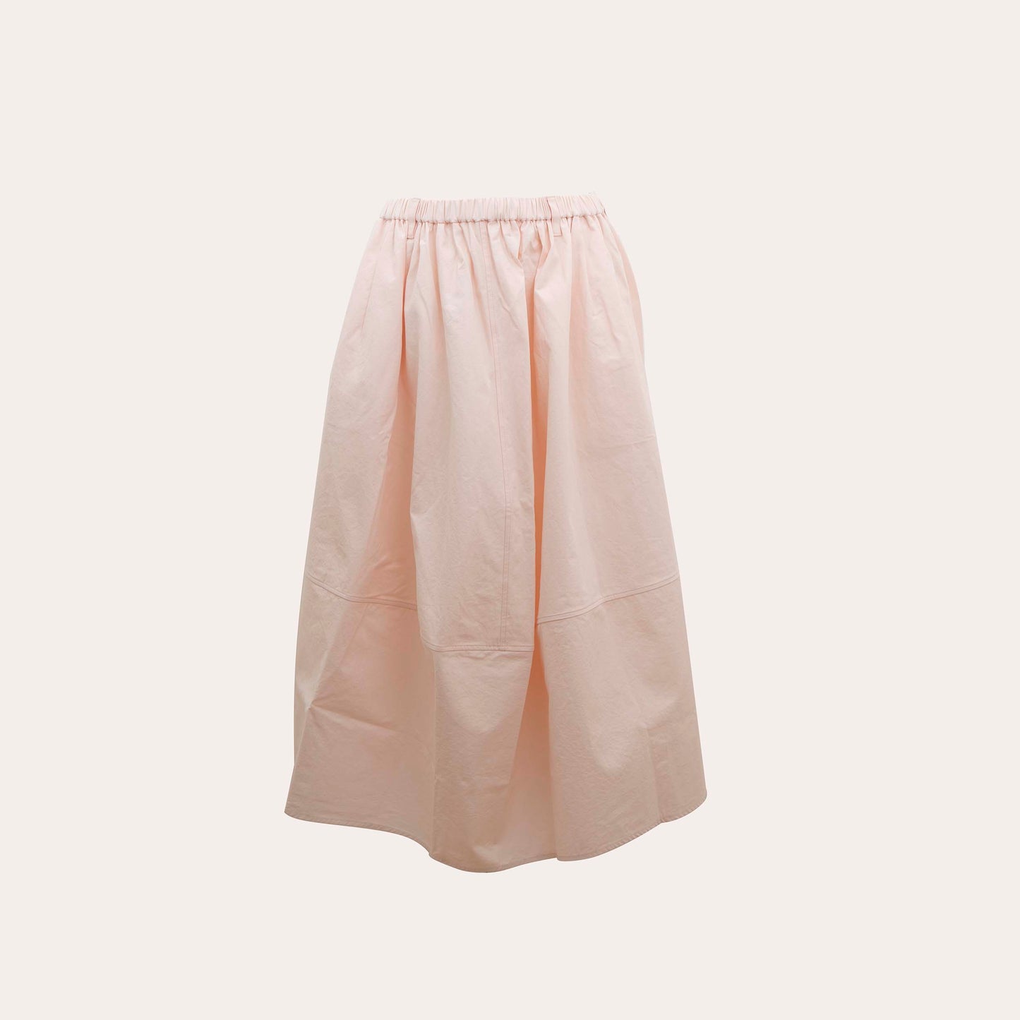 PALE PINK MAXI VOLUME SKIRT TOP SET
