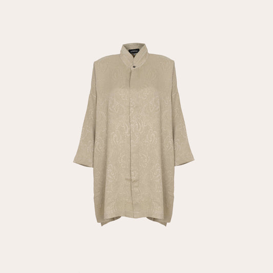 Silk wide Collar Shirt