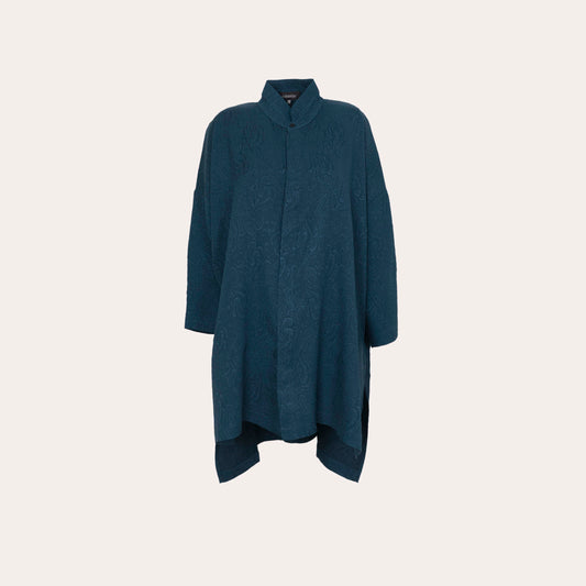 Silk wide Collar Shirt