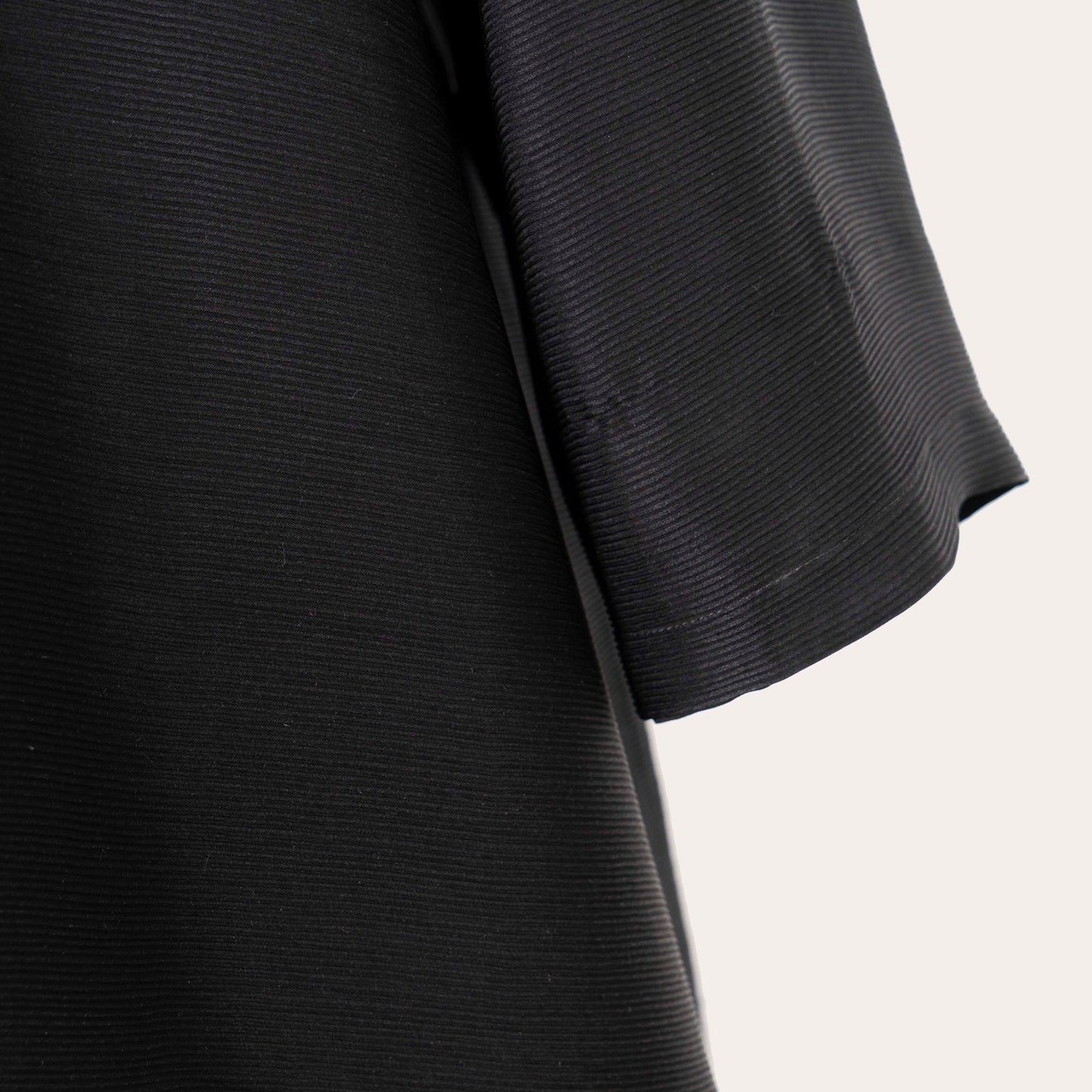 Wide line neck dress